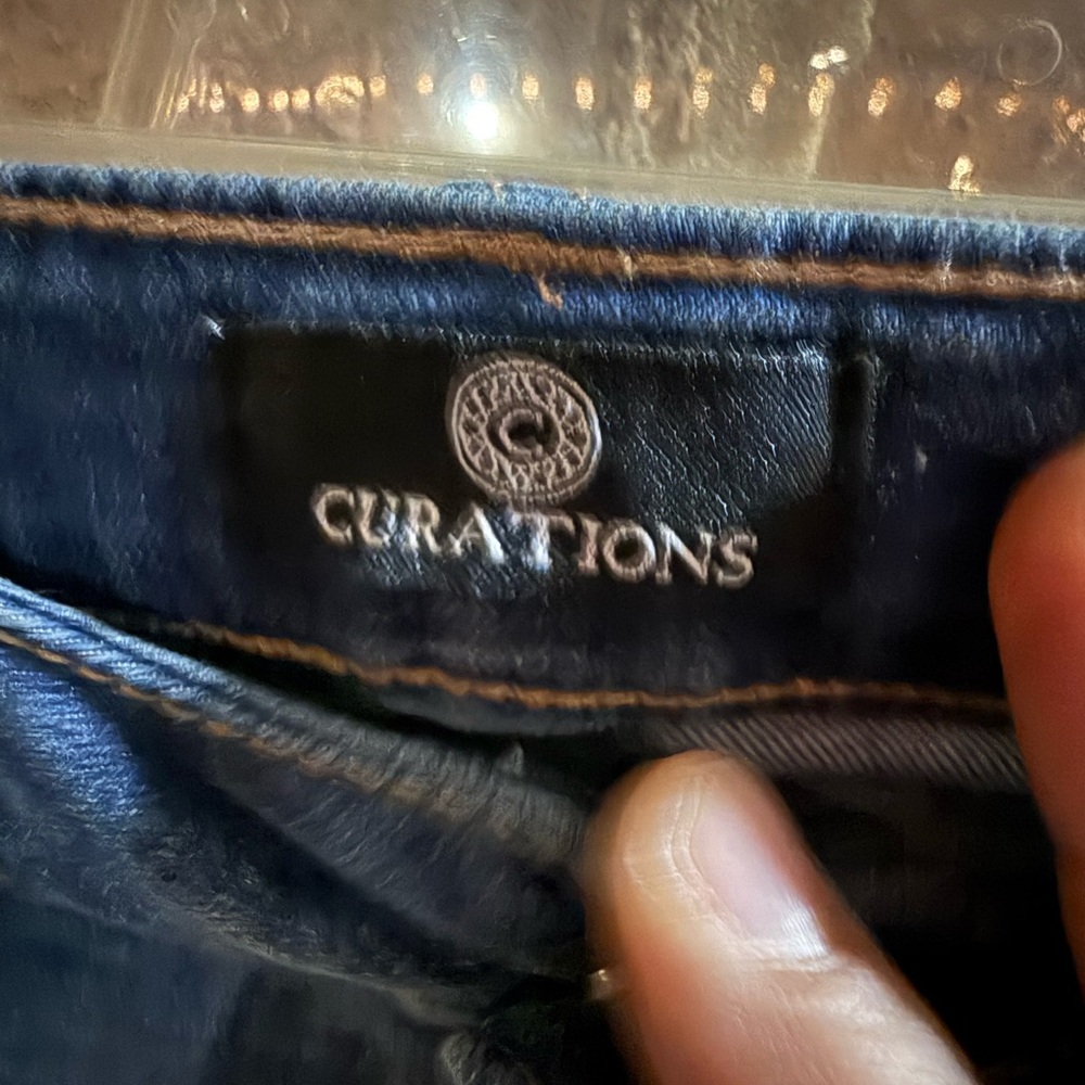 Floral Embroidered Straight Leg Jeans - Picture 3 of 3